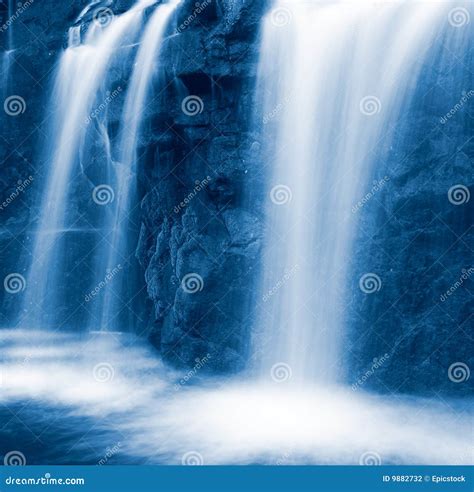 Cascading Waterfall Stock Photo Image Of Flowing Fluid 9882732