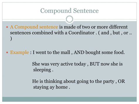 Ppt Simple Compound Complex Sentences Powerpoint Presentation