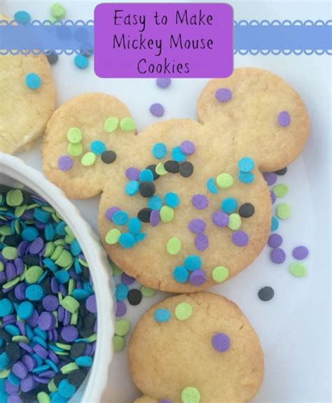 Easy To Make Mickey Mouse Cookie Recipe Happybirthdaymickey Over The