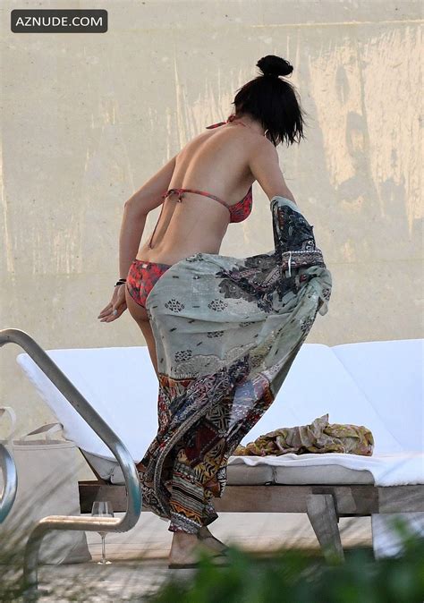 Adriana Lima Shows Off Her Bikini Body At The Pool In Miami Aznude
