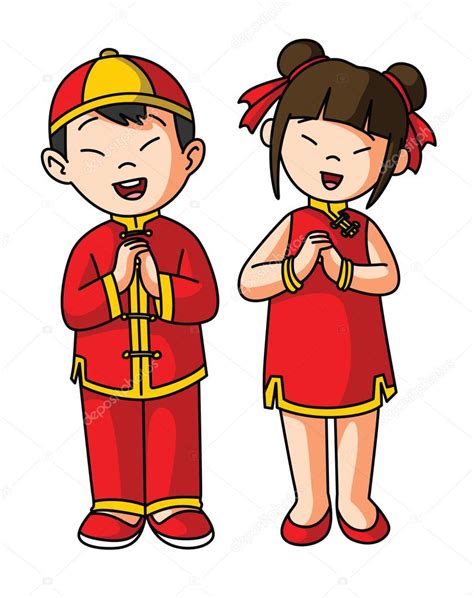 1920 x 1080 jpeg 133 кб. Happy chinese children — Stock Vector #59340845