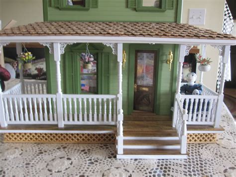 Front Porch Of Dollhouse I Did For St Marys Annual Craft Show In