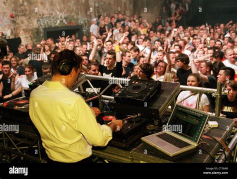 Berlin Dj Paul Van Dyk Playing In A Club Stock Photo Alamy