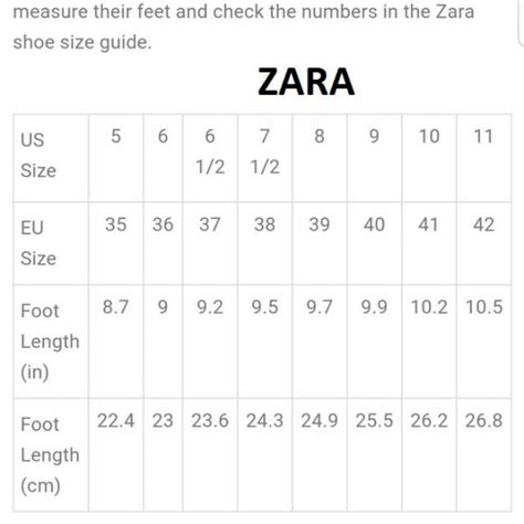 Jual Size Chart Ck And Zara And Pedro Shopee Indonesia
