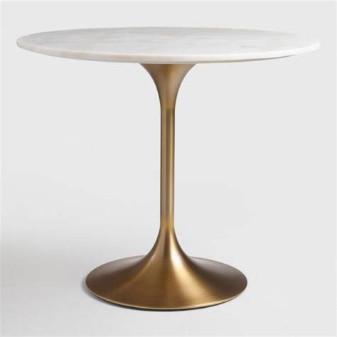 Gold and Marble Leilani Tulip Dining Table - v2 | Tulip ...