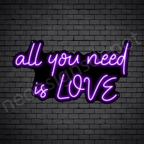 All You Need Is Love Neon Sign - Neon Signs Depot
