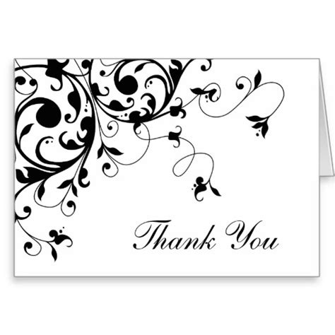 Check spelling or type a new query. 7 Best Images of Black And White Thank You Cards Printable - Black and White Thank You Card ...