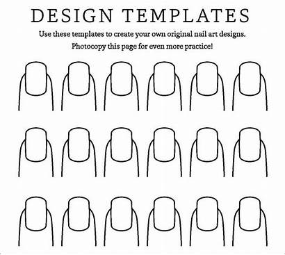 Coloring Pages Nail Fingernail Designs Practice Sheet