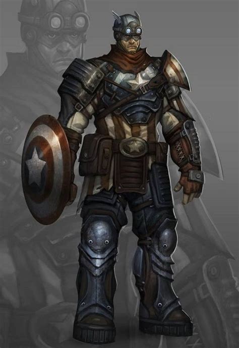 Steam Punk Captain America By Eric Yan Capitan America Marvel