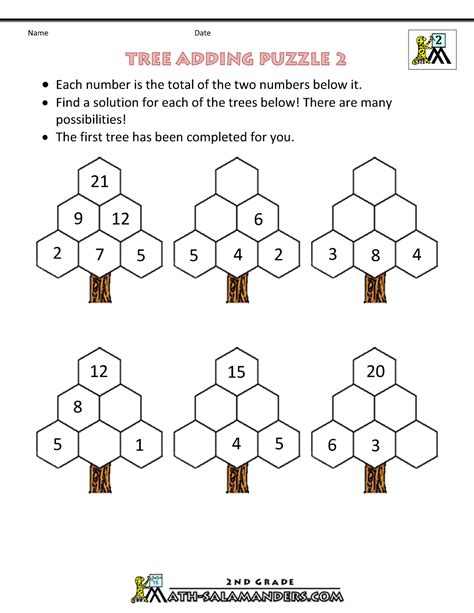 Ixl offers hundreds of second grade math skills to explore and learn! Math Puzzles 2nd Grade