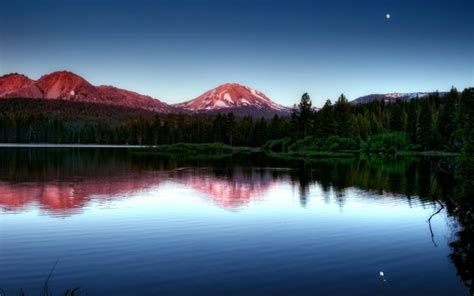 Mountains Landscapes Forest Lakes Reflections Wallpapers Hd