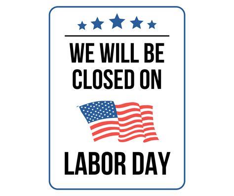 Labor Day 2024 Closed Sign Pdf Roda Virgie
