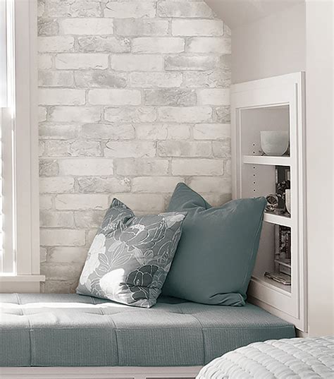 Sicohome wallpaper,11 yard vintage brick peel stick wallpaper. WallPops NuWallpaper 3D Peel & Stick Wallpaper-Brick | JOANN