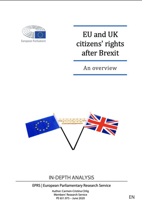 Eu And Uk Citizens Rights After Brexit An Overview Cde Almería