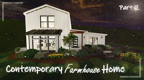 Roblox Bloxburg Contemporary Mid Century Modern Farmhouse 500k