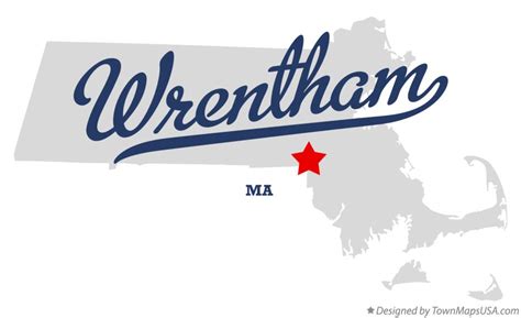 Map Of Wrentham Ma Massachusetts