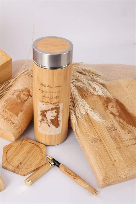 Bamboo T Set Includes Bamboo Box Bamboo Thermos Bottle Etsy