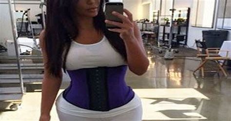 Hourglass Kim Kardashian Flaunts Her Incredibly Tiny Waistline In Stunning Instagram Selfie