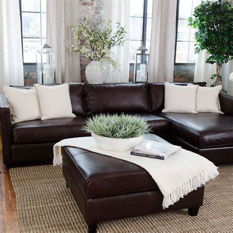 Dark Brown Leather Couch Living Room Dark Brown Leather Couch Living