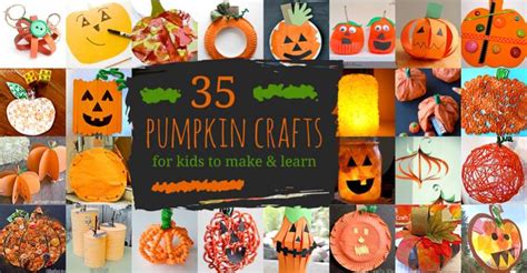 36 Cute And Easy Pumpkin Crafts For Kids To Make Hoawg