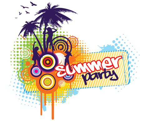Summer Party Vector Art And Graphics