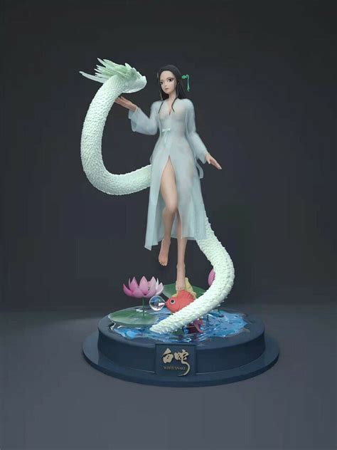 Anime White Snake Beauty Unpainted Gk Models 3d Printed Figures Resin