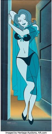 Spicy City Ernies Wife Vertical Pan Production Cel And Key Master