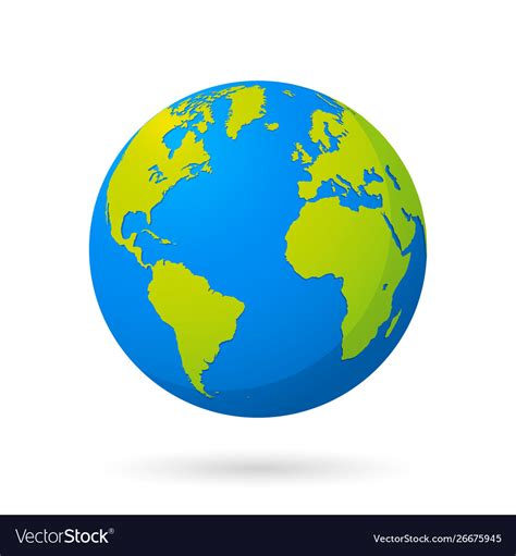 World Planet Earth Graphic Royalty Free Vector Image