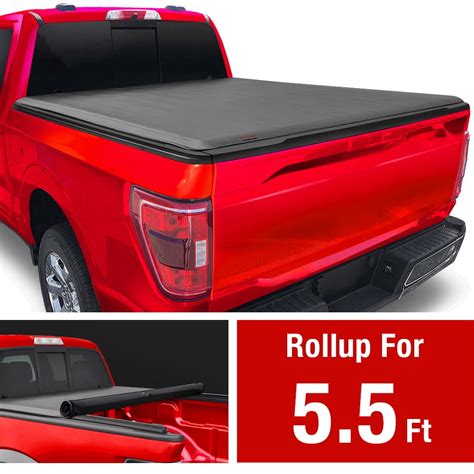 Buy Soft Roll Up Truck Bed Tonneau Cover Compatible With 2009 2014 Ford