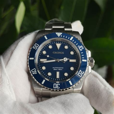 Cronos No Date Pt5000 Sub Diver Watch L6005 Watchdives