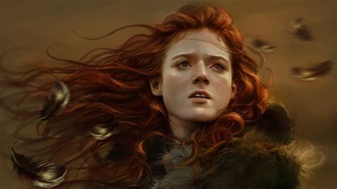 1600x900 ygritte rose leslie game of thrones artwork 1600x900 resolution hd 4k wallpapers