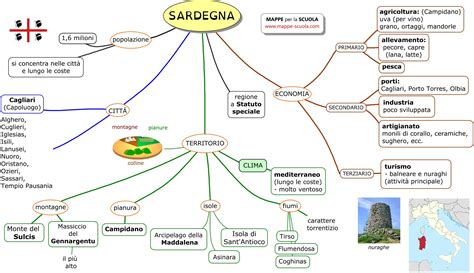 Mappe Per La Scuola Sardegna Mappe Sardegna Mappa Dell Italia