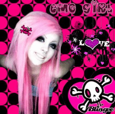 Emo Girl Pink Image Blingee Com