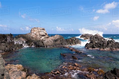 Natural Pool And Rocks Arikok National Park Aruba Lesser Antilles