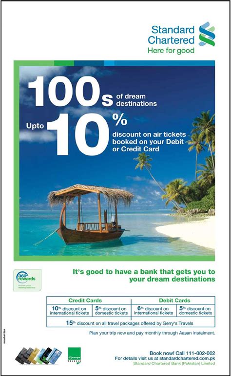 Types of standard chartered bank debit cards. Standard Chartered Discount on Air Tickets Booked on Debit ...