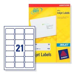 This totally free label template is useful in many methods possibly for personal or. Avery Inkjet J8160 White Address Labels 21 Per Sheet