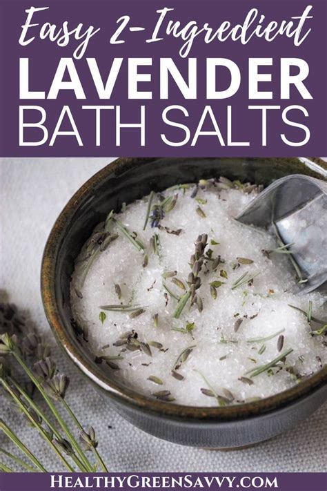 Homemade Lavender Bath Salts Recipe 2 Easy Options