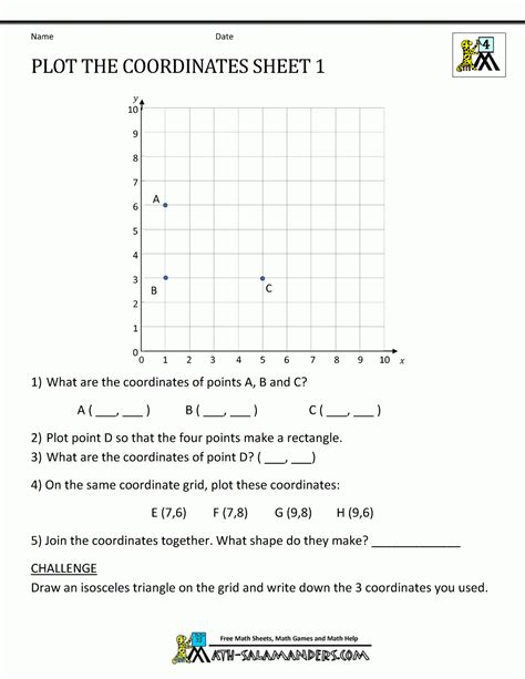 20 Free Printable Coordinate Graphing Worksheets Worksheets Decoomo