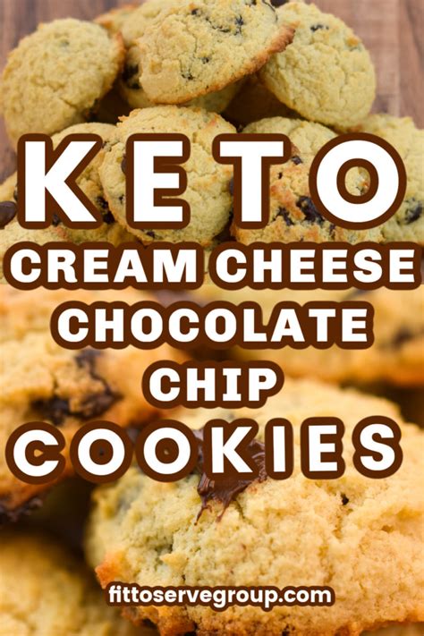 Keto Cream Cheese Chocolate Chip Cookies Fittoserve Group