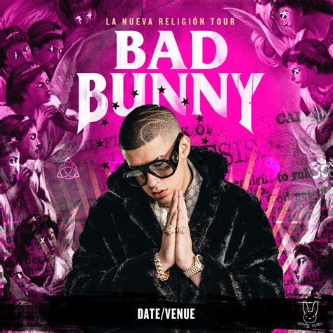 Ticketsmarter has bad bunny tour tickets available to purchase right after the new tour schedule is released. Bad Bunny World Tour Ad Mat on Behance