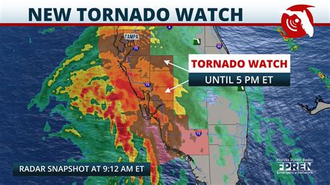 Heads Up Sw Florida Including Tampa A Tornado Watch Is In Effect