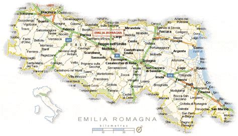 Mappa di romano di lombardia: Carte Emilie Romagne