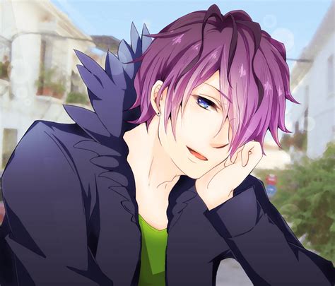 The Best 9 Purple Hair Anime Guy Bikashwasuws