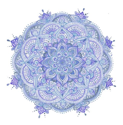 Mandala Watercolor Painting Blue Green Others Png Download 592600