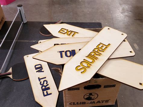 Project Laser Cut Signs Tog Hackerspace