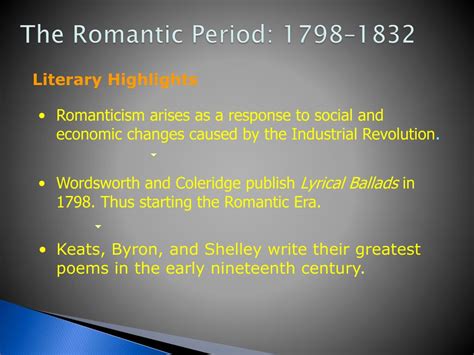 Ppt The Romantic Period 17981832 Powerpoint Presentation Free