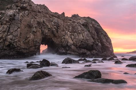 Free Images Beach Landscape Coast Rock Ocean Sunrise Sunset