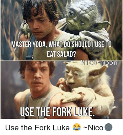 Master Yoda What Do Should I Use To Eat Salad Nt O On Use The Fork