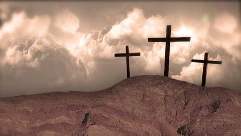 Grunge Style Background Themed On The Crucifixion Of
