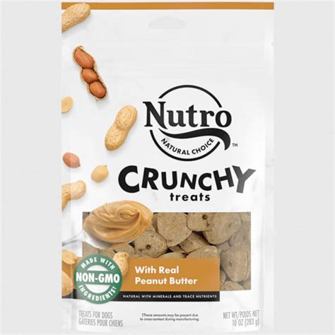 Nutro Small Crunchy Natural Dog Treats With Real Peanut Butter 16 Oz